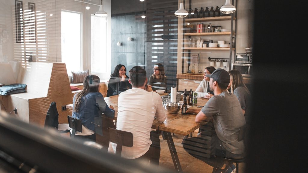 People meeting around a table